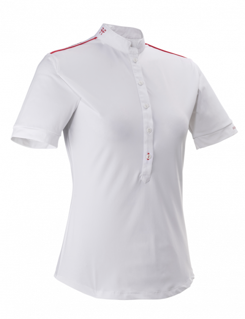 Aerial Kurzarmshirt Damen weiss 