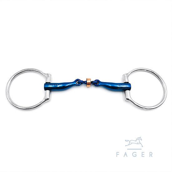 Fagers anatomisches Titan-Gebiss mit Kupferrolle Olivenkopf -Sally-