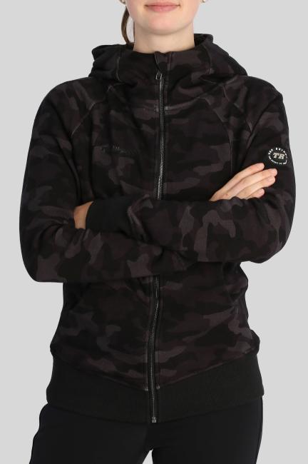 TR Hoodie mit Reißverschluss "FOLD", camouflage